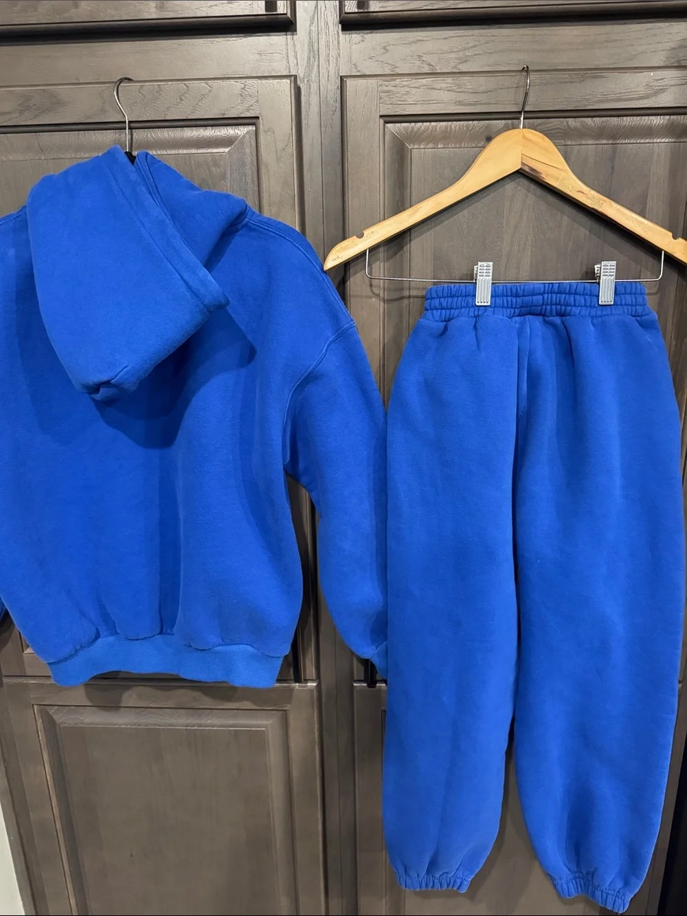 Kids Blue Comfrt Hoodie & Jogger Set XL Hoodie, L Sweatpants